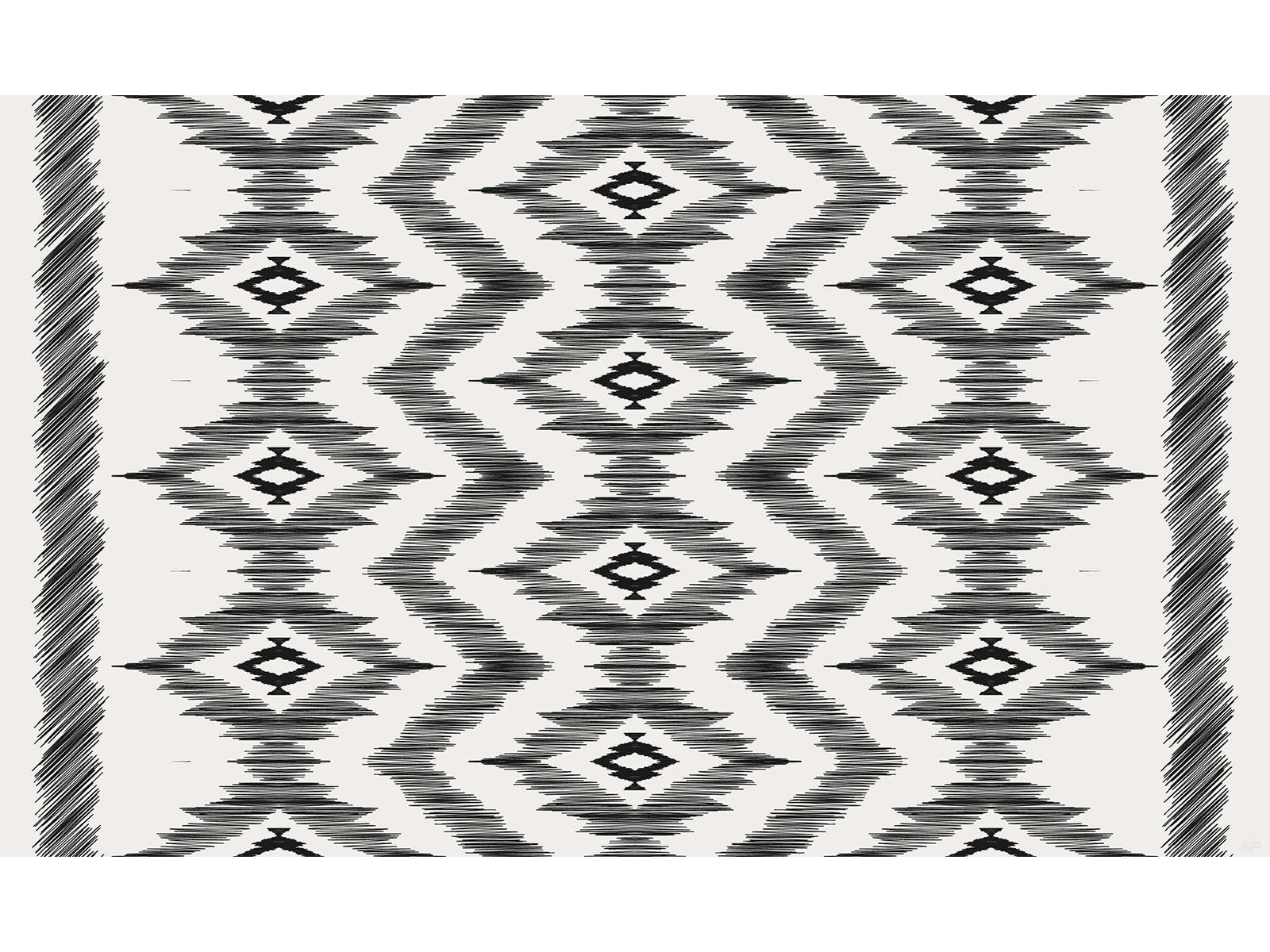 IKAT - Tapis vinyle gris 65x140cm