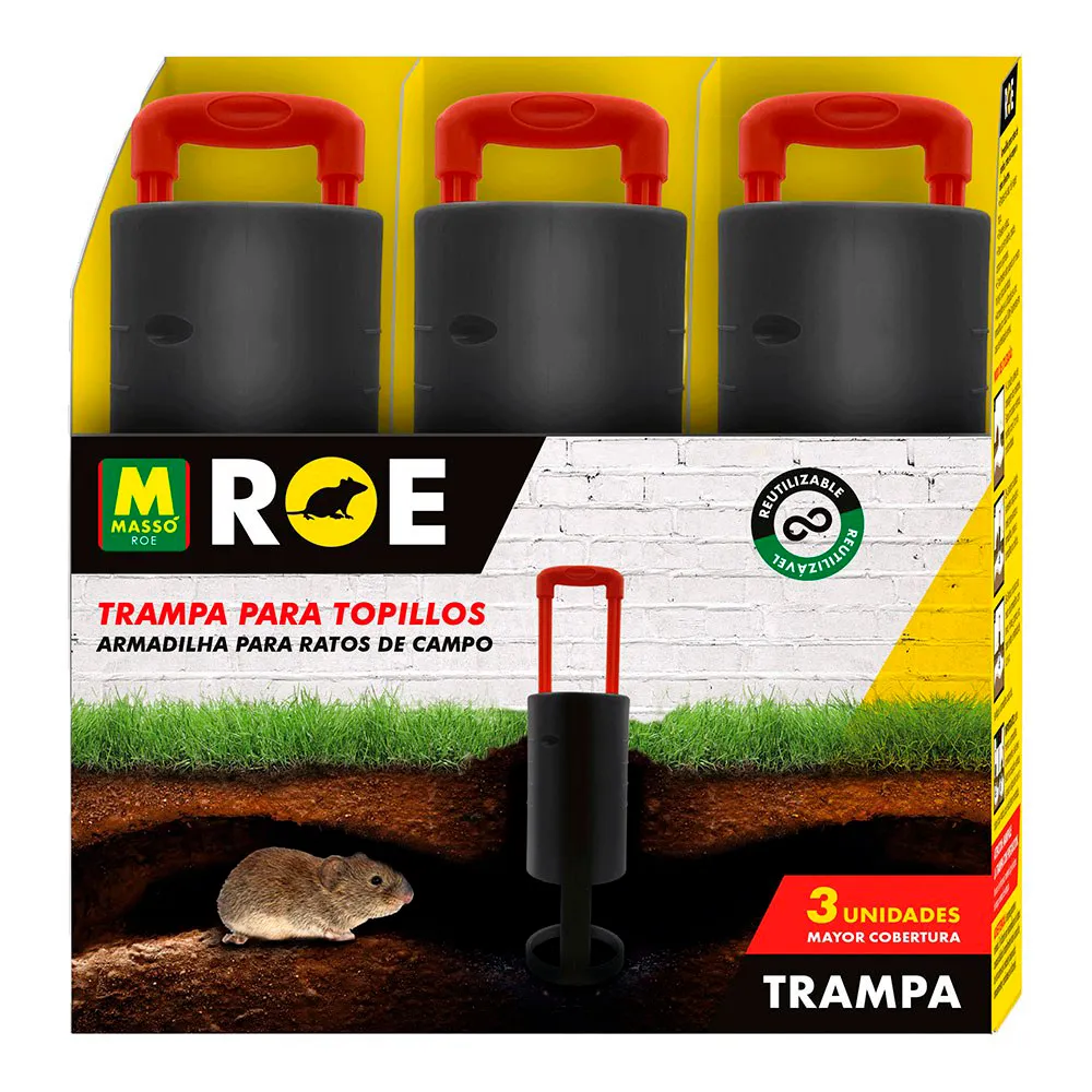 Masso Mechanical vole trap 3 units