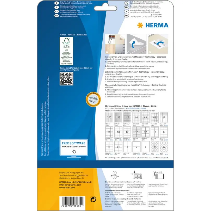 Etiketten 100er-Set Universal-Etiketten