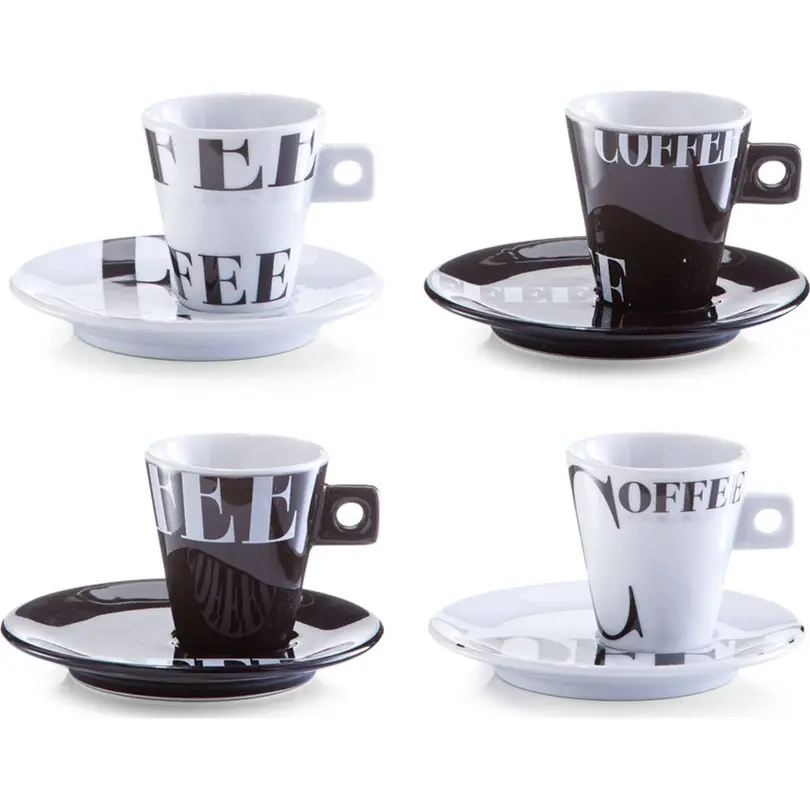 Espressotasse mit Untertasse 4er-Set Coffee Style