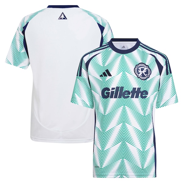 New England Revolution adidas Youth 2025 Eastern White Pine x Flag of New England Replica Jersey - White