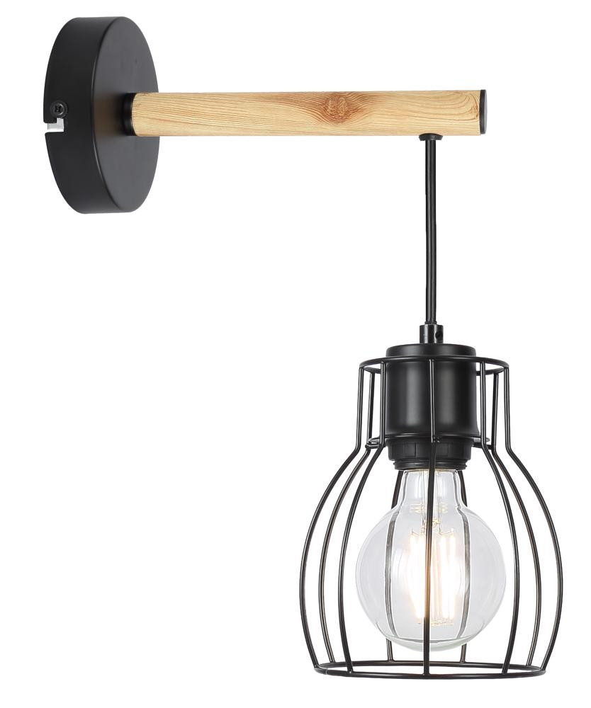 Lampa kinkiet BERNITA 1x60w e27czarny