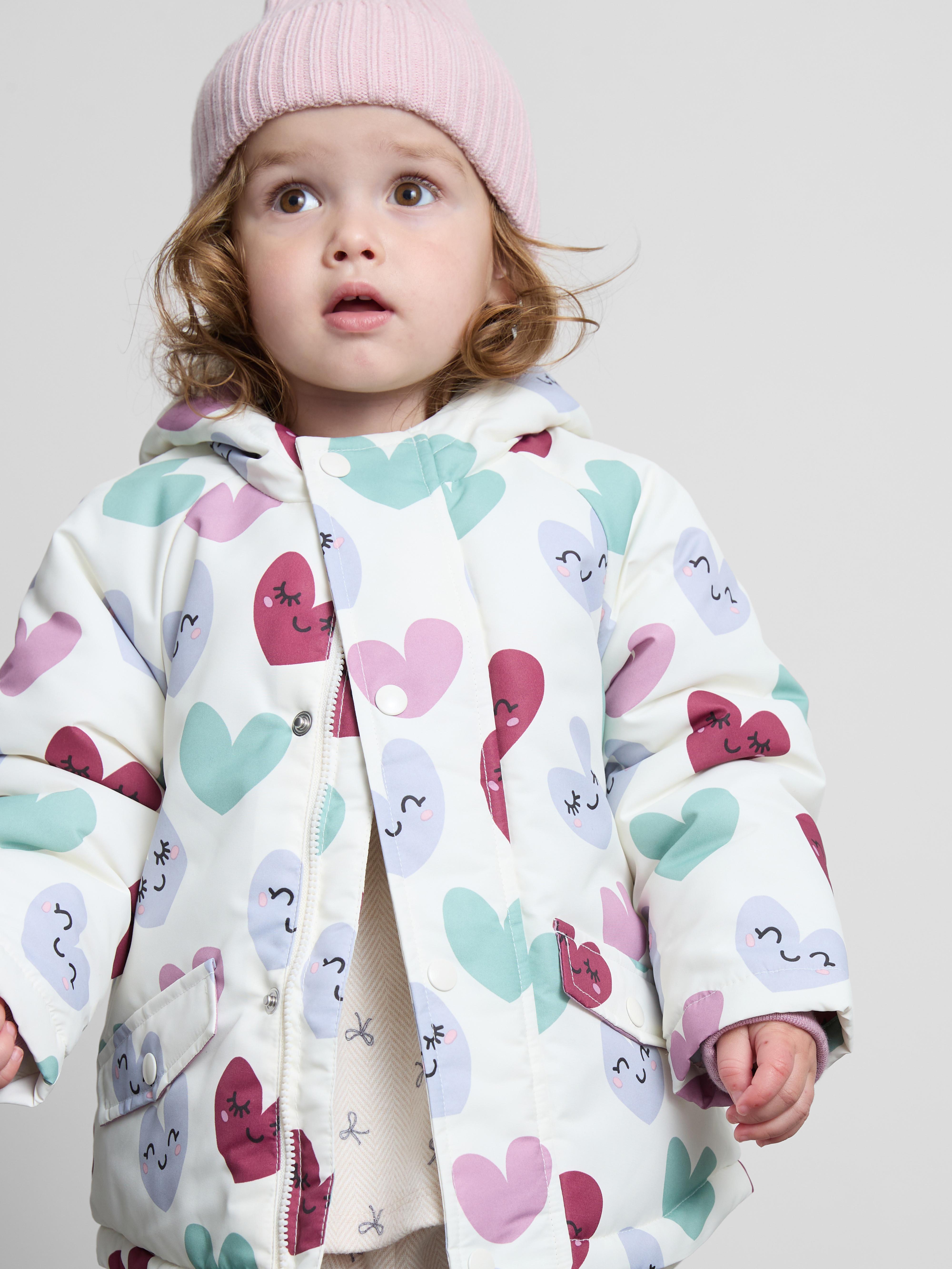 0-36mths | Heart Print Rain Jacket
