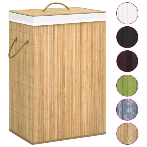 NNEVL Bamboo Laundry Basket 72 L