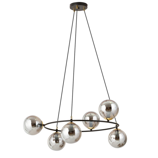 Lampa Wisząca Azura 6 Bl Grafit