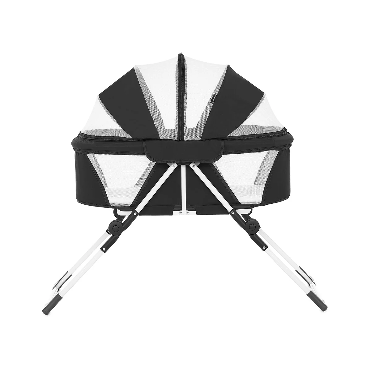 Karley Plus Baby Bassinet, Lightweight Compact Portable Bassinet, Easy and Quick Fold with Removable Double Canopy