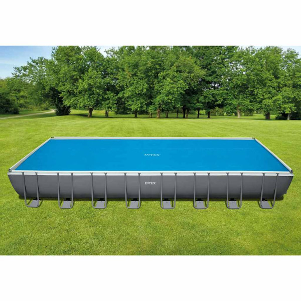 Plandeka solarna do basenu Niebieski 960 x 466 cm Polietylen INTEX