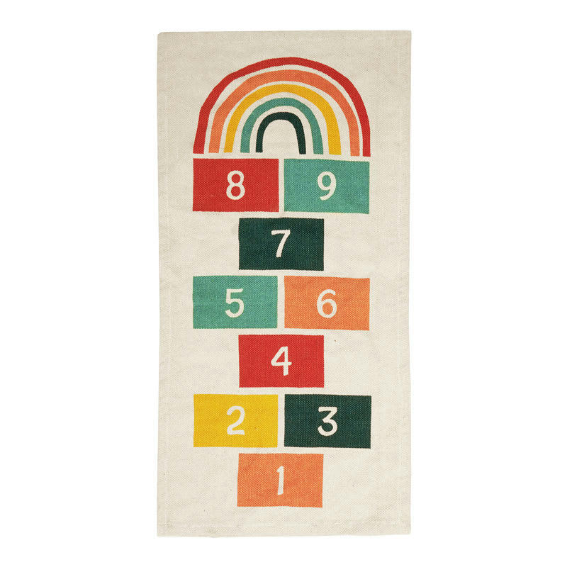 KIDS - Tapis en coton marelle multicolore 60x120