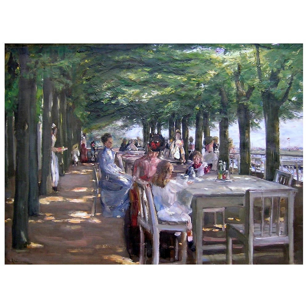 - Tableau La Terrasse Du Restaurant Jacob Max Liebermann 60x90cm