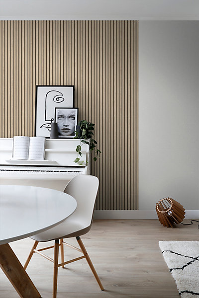 ESTAhome papier peint tasseaux de bois beige 53 cm x 10.05 m