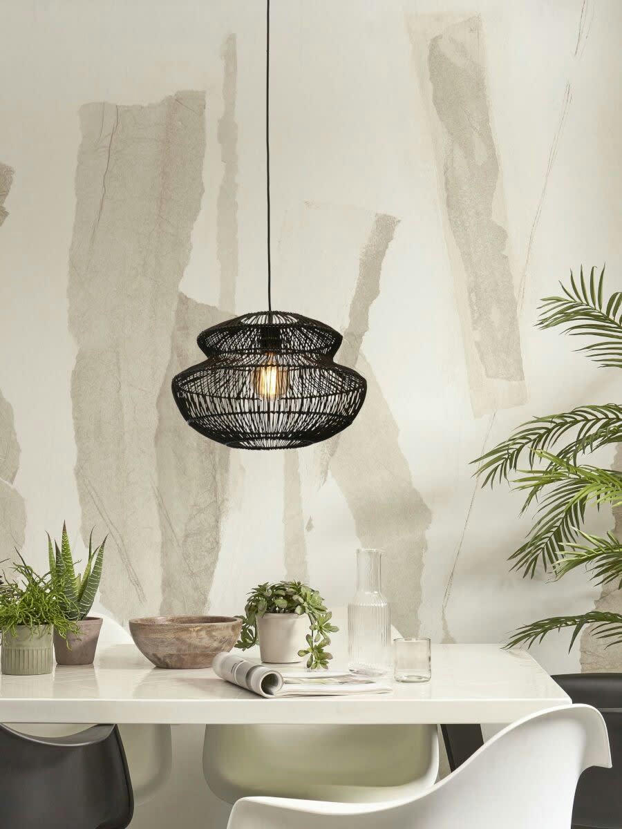 ZANZIBAR - Suspension rotin  naturel, h. 30cm