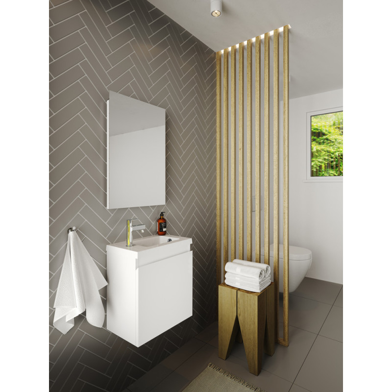 Meuble lave-mains Porto blanc 40 x 51 x 25 cm ALLIBERT