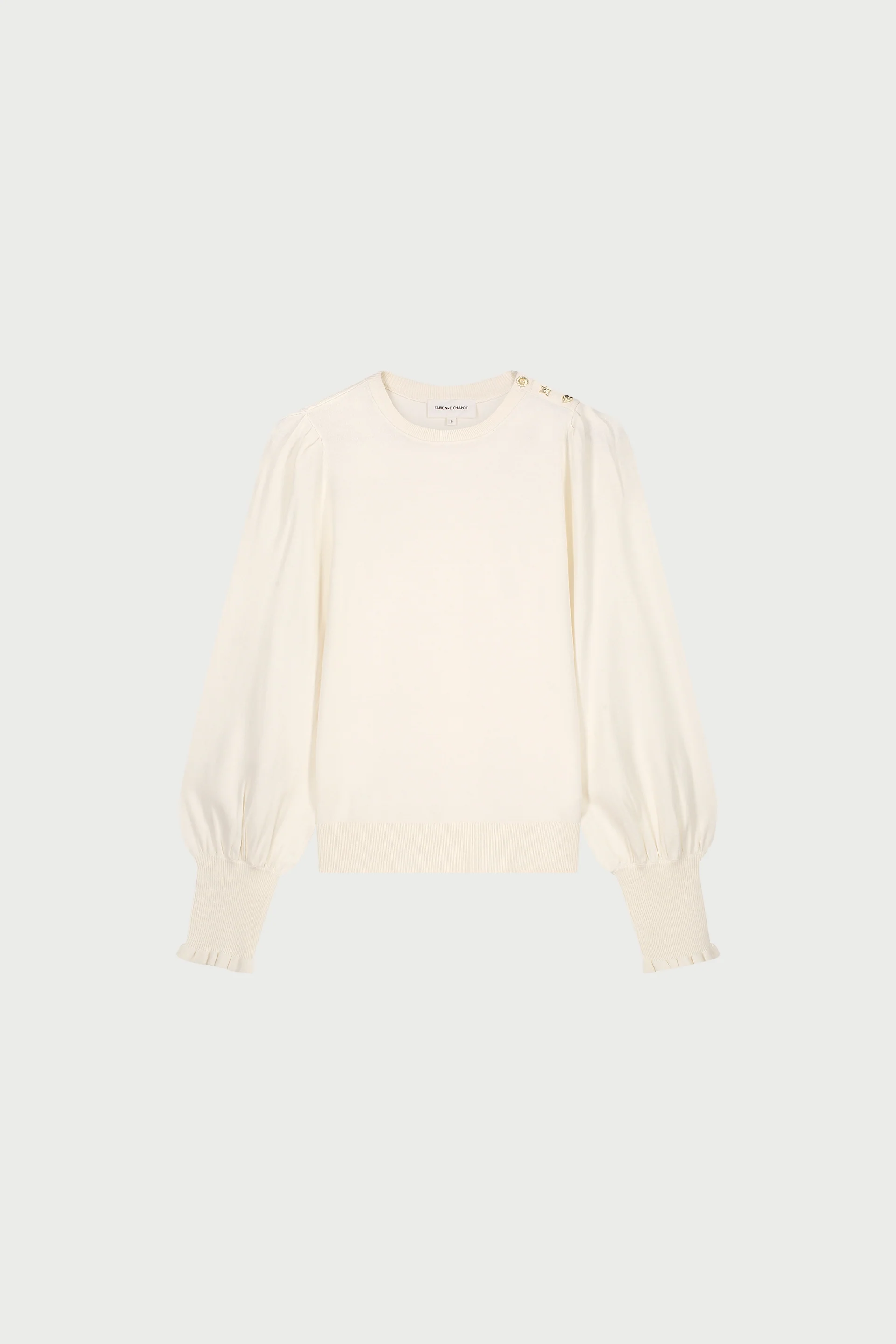 Molly Balloon Pullover | Cosy White