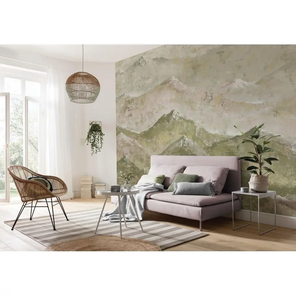 Komar fotobehang berglandschap groen - 250 x 350 cm