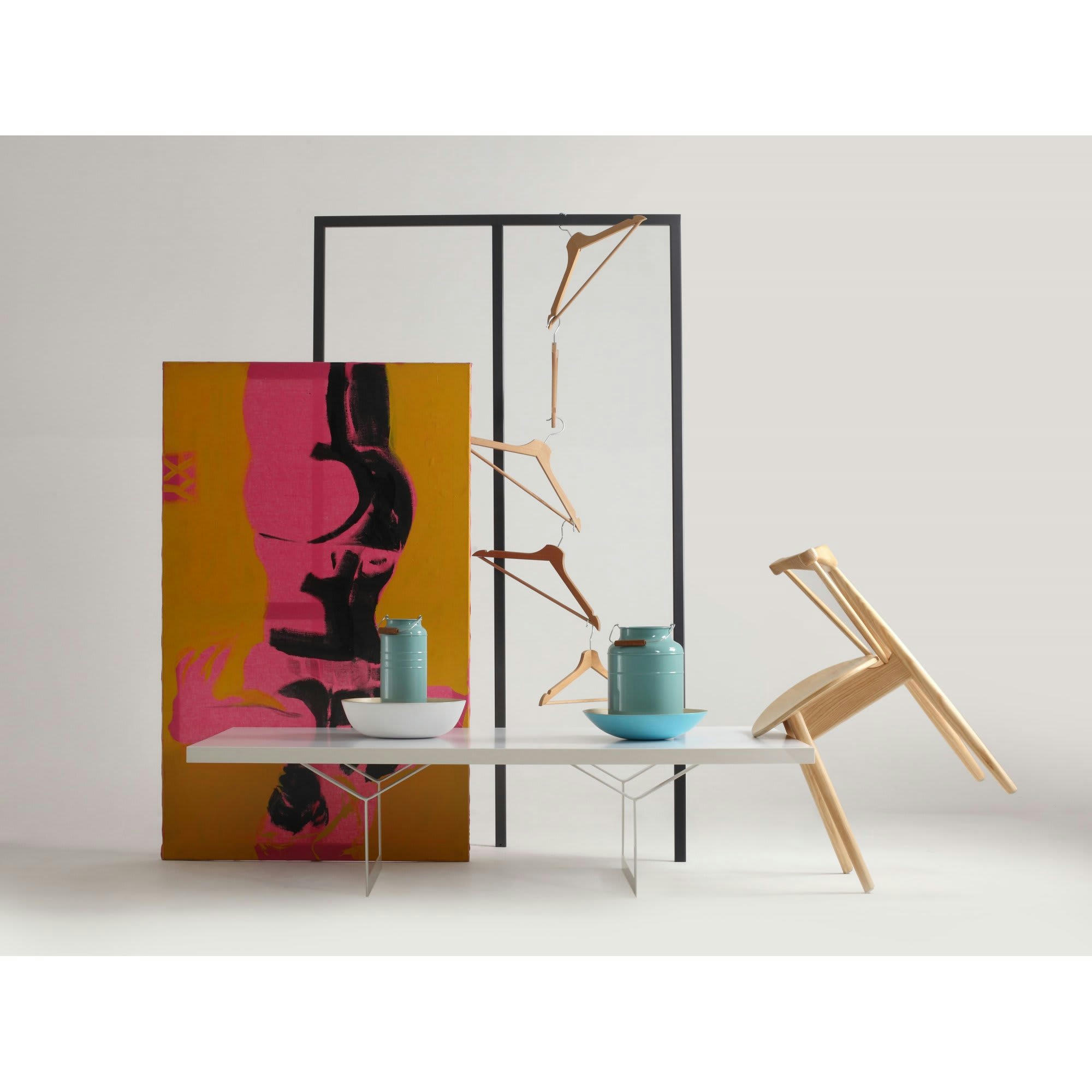 LONGO - Table basse Bois Blanc