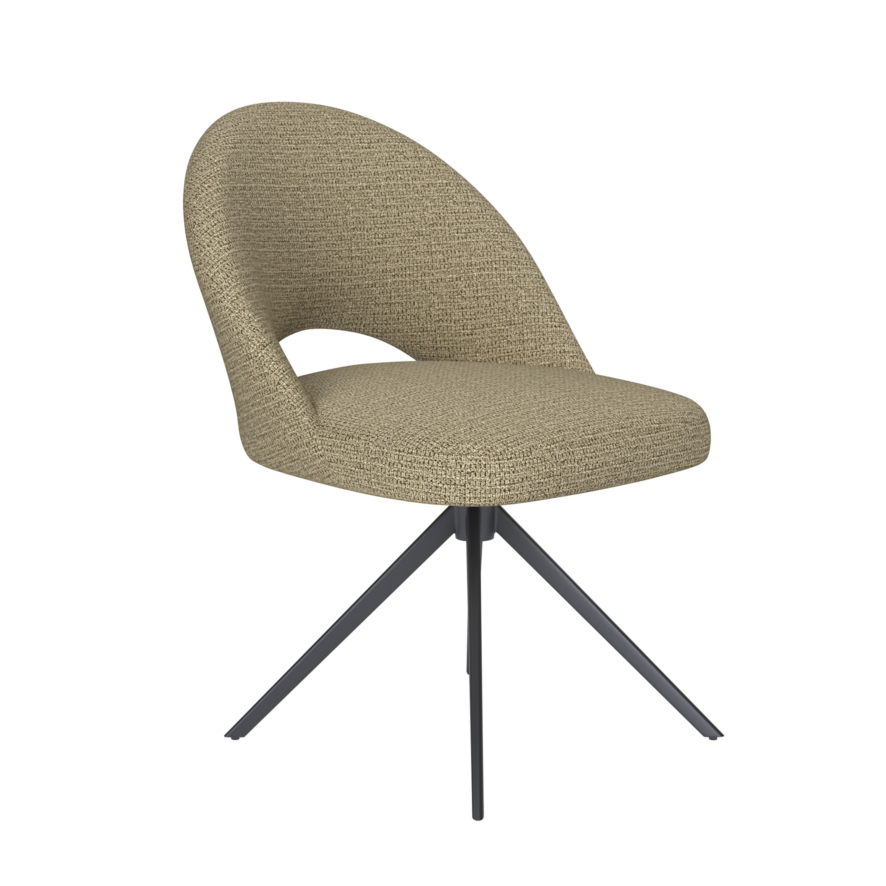Housecraft living Mick Eetkamerstoel Draaibaar Metaal Pistache groen