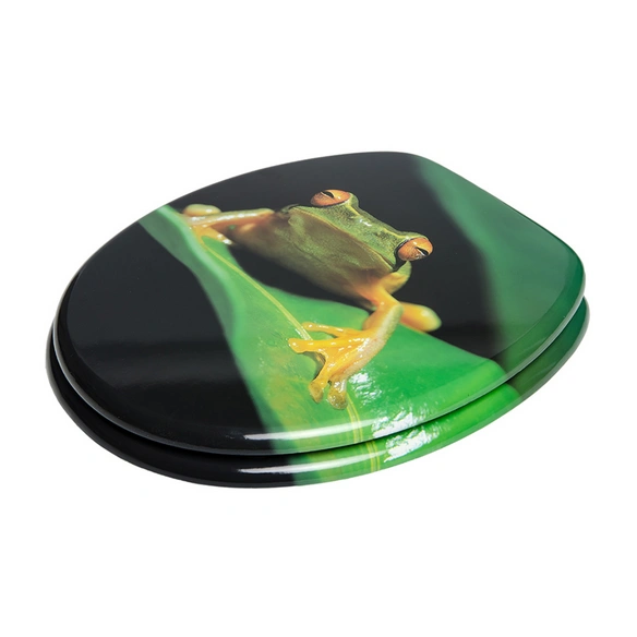 WC-Sitz, BxL: 37,7 x 47 cm, Frosch Gruen