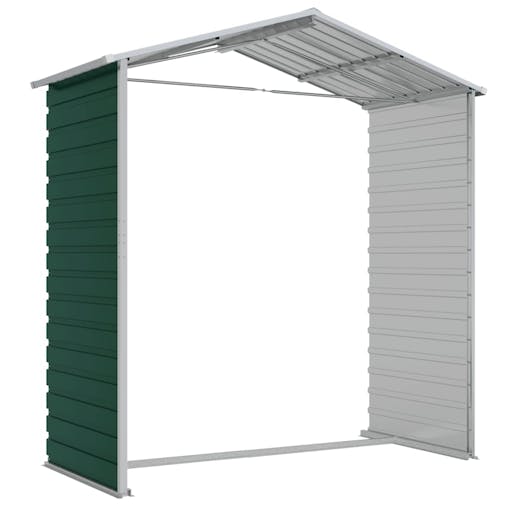 NNEVL Garden Shed Green 191x130x198 cm Galvanised Steel
