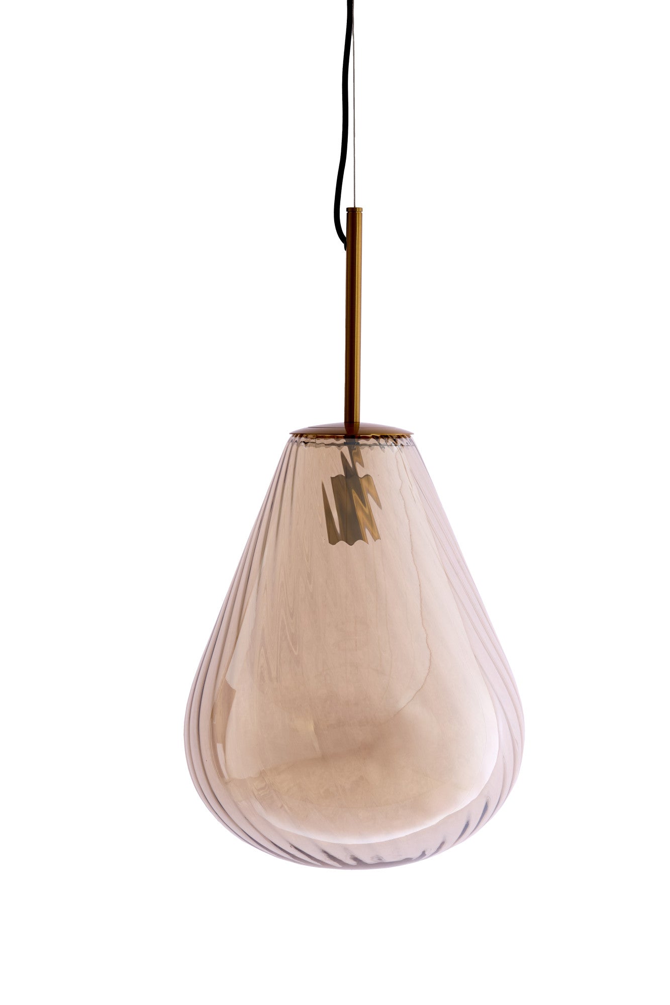 Light & Living hanglamp LEONA - brons - Ø33x43cm