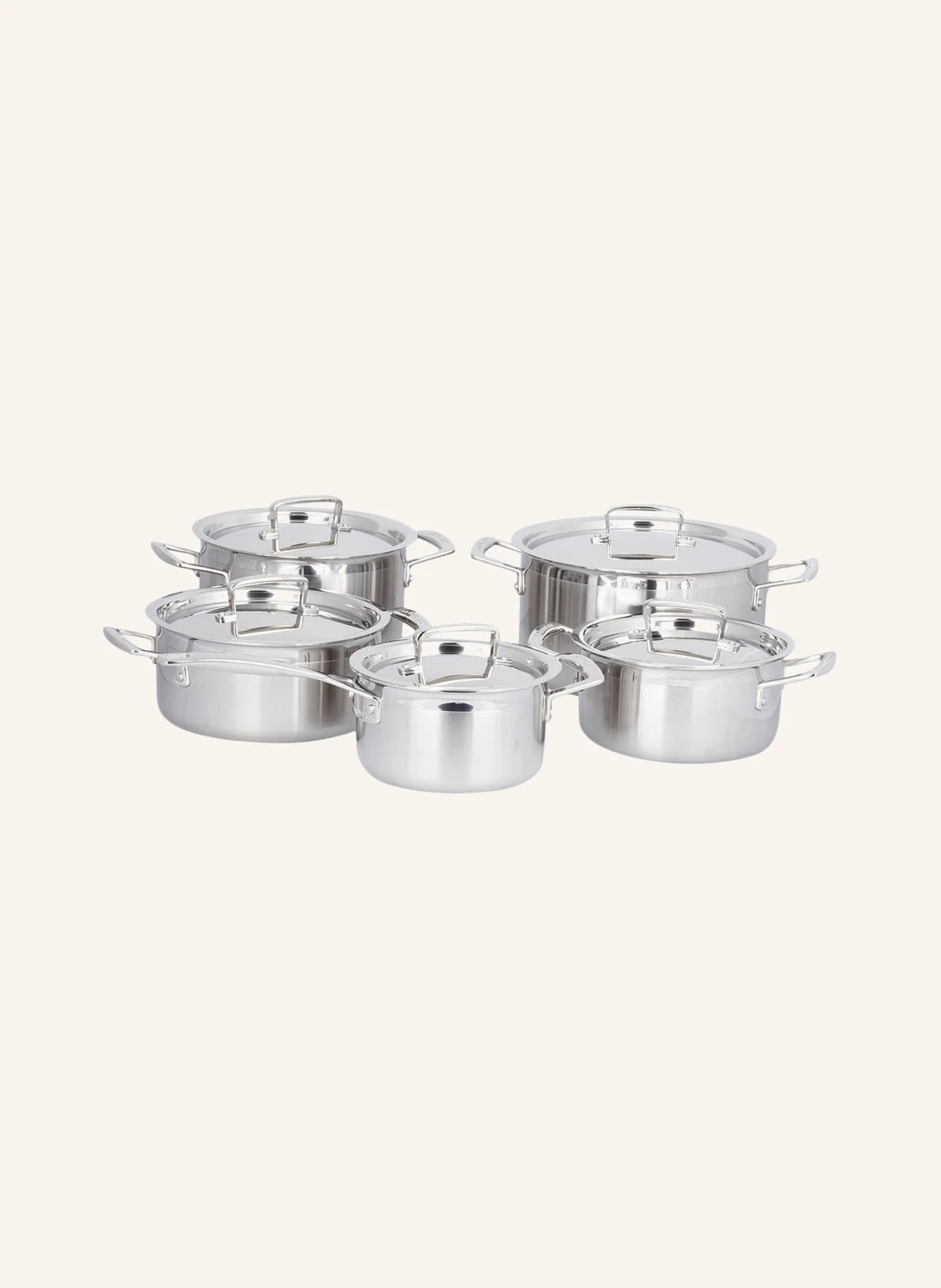 LE CREUSET 5-tlg.Topfset 3-PLY