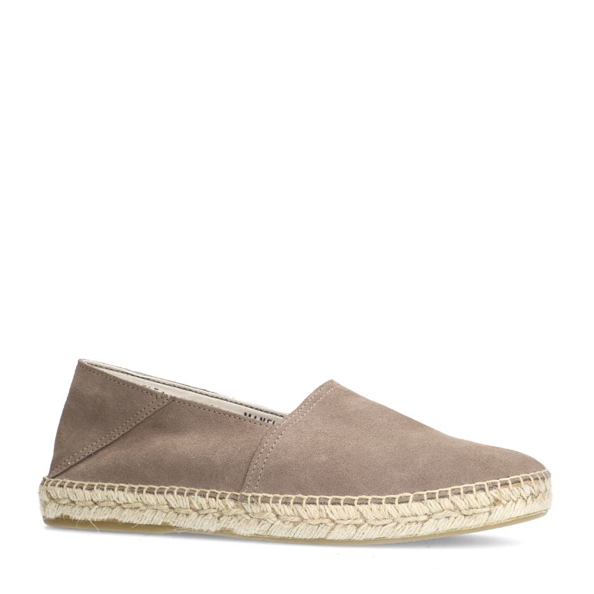 Manfield Grijze suède espadrilles