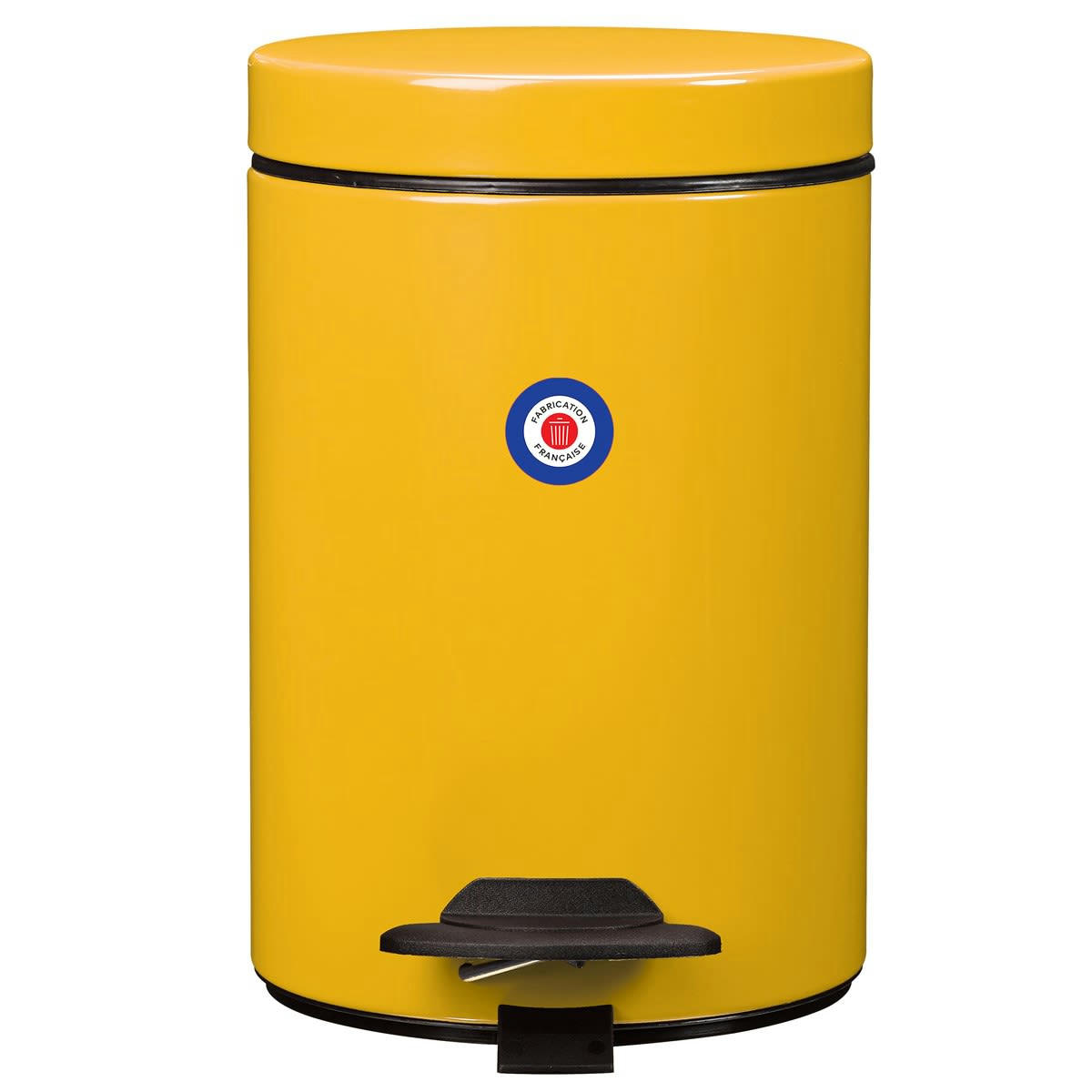 CYJEU - Poubelle 3L en Métal Jaune moutarde