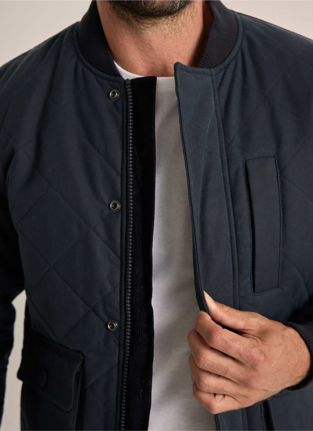Vintage Wax Quilted Bomber