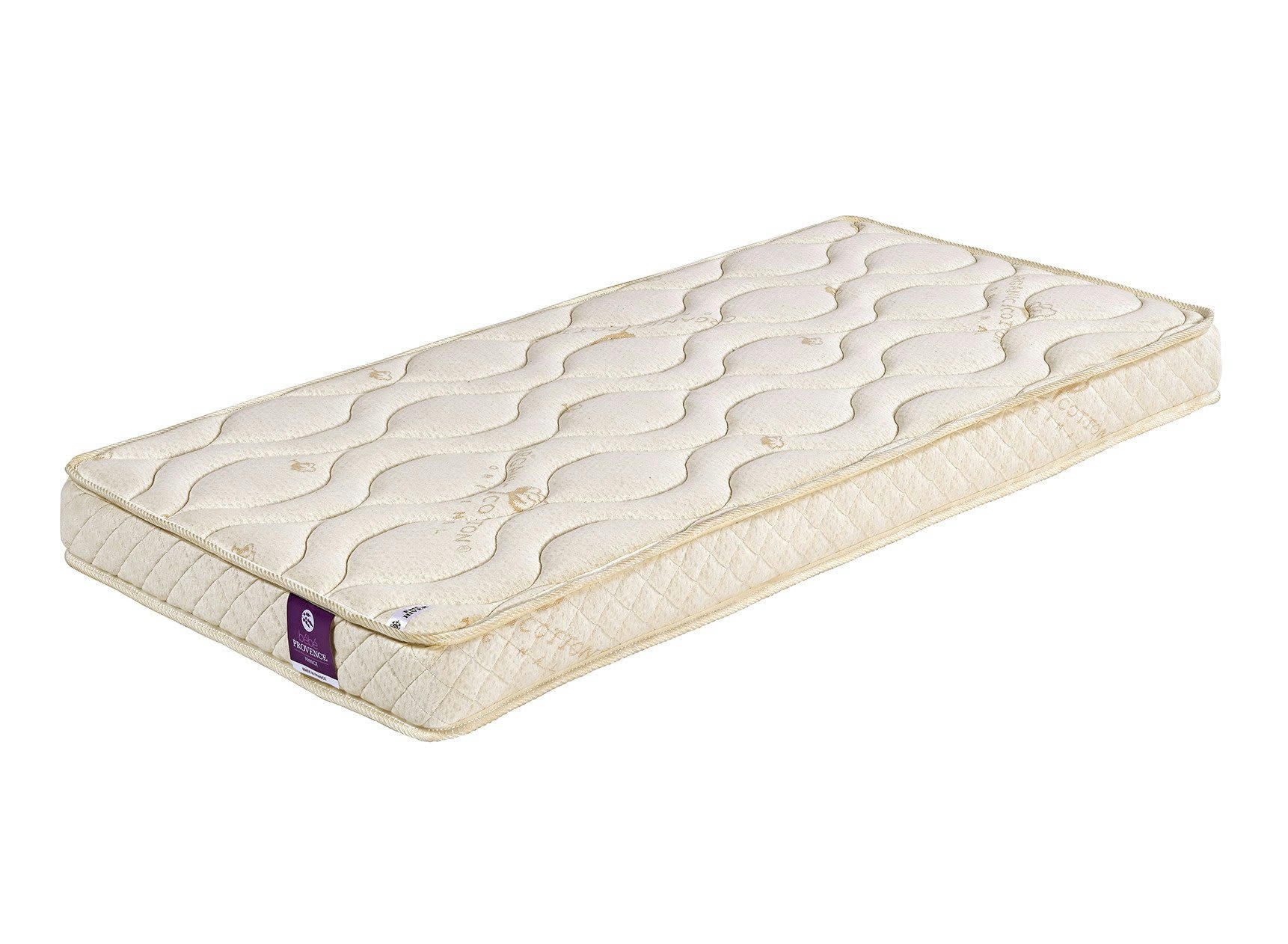 COTON BIO - Matelas 60x120 Bio - ép. 12cm - mousse haute densité - confort