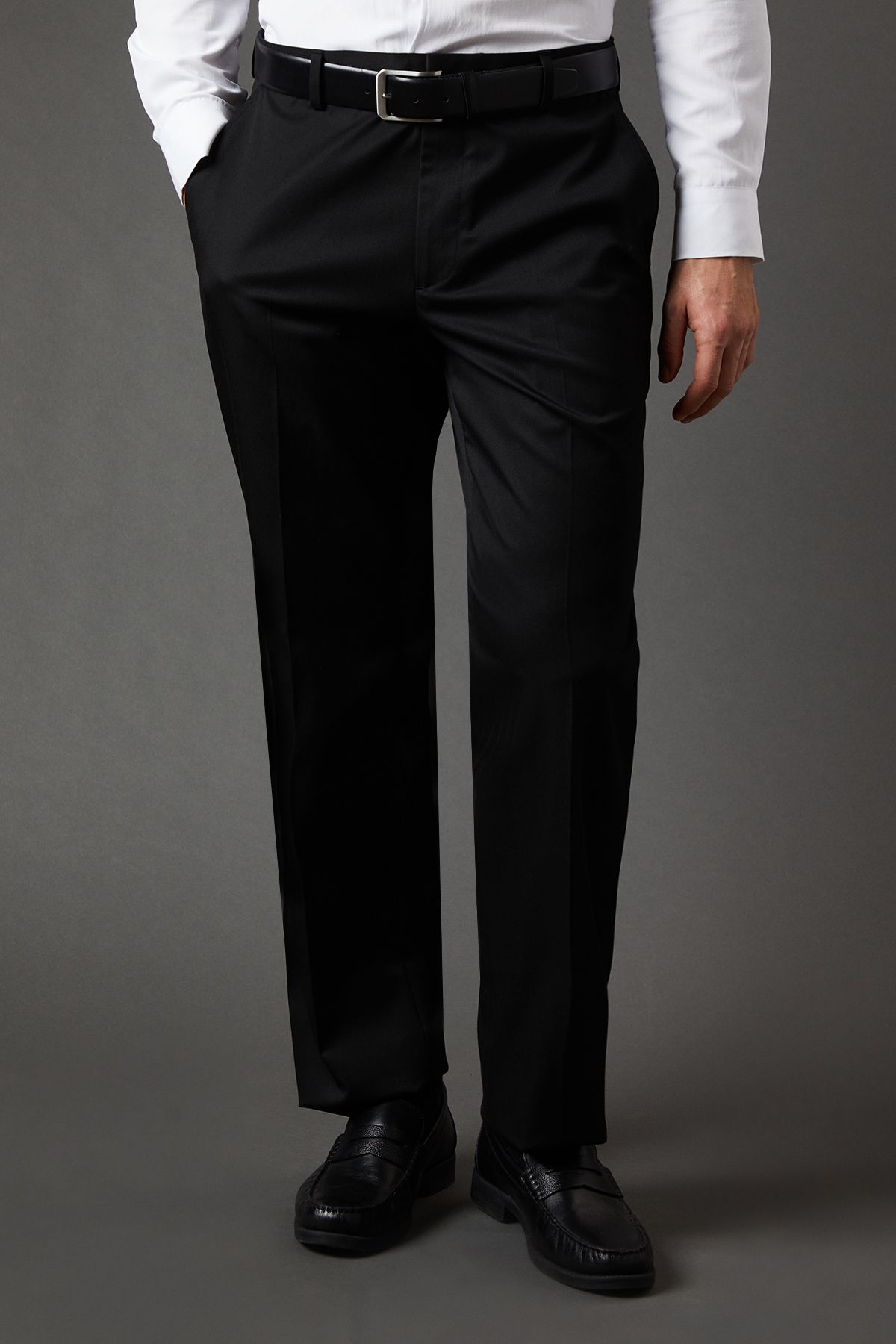 Burton Black Regular Fit Suit Trousers