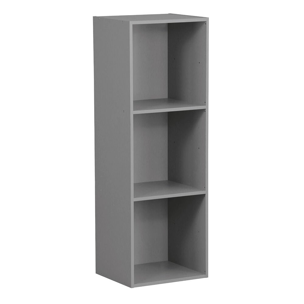 Structure Box Cube 3 cases 35x30x105cm bois gris