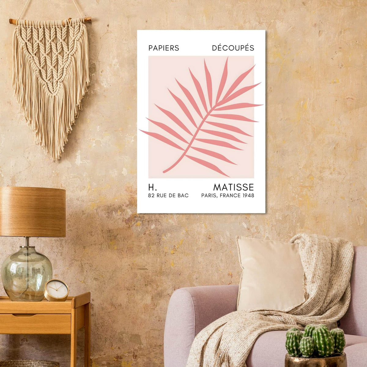 Artfulprints Poster Matisse – Floral reef taupe  - 70x100 cm - Taupe