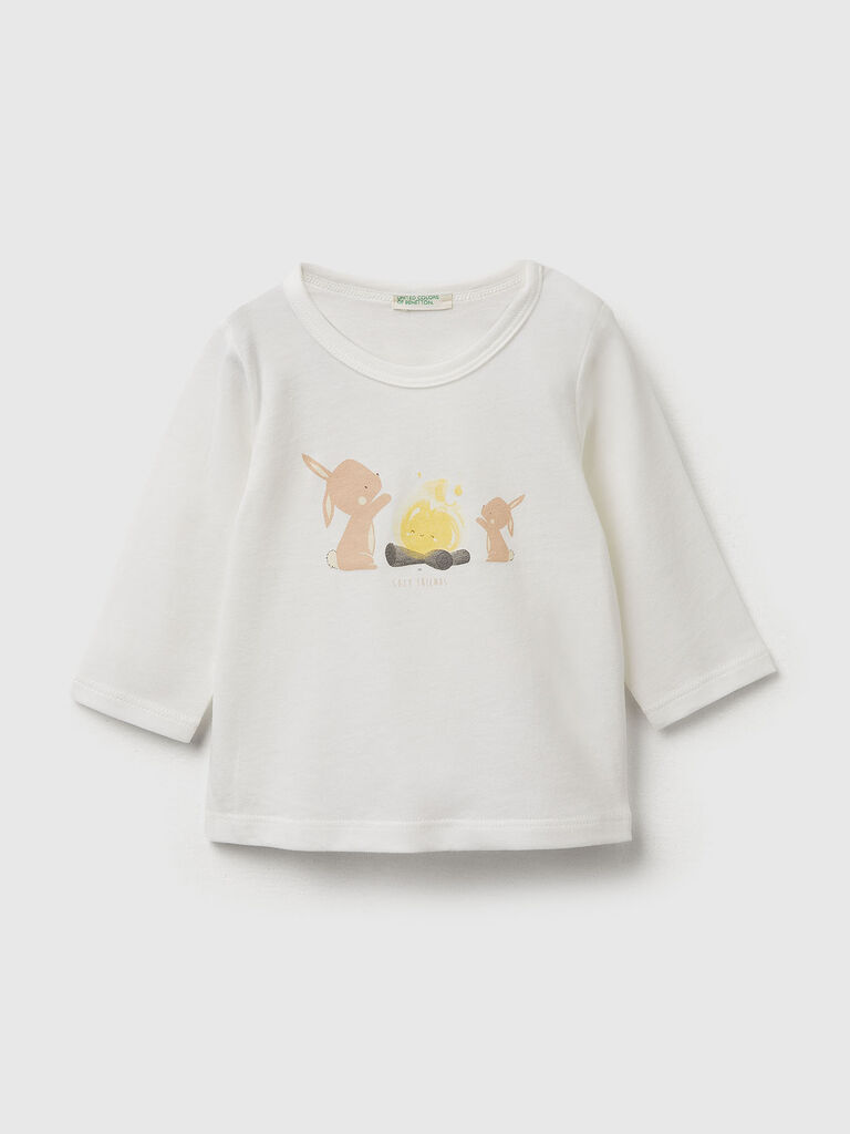 Cotton t-shirt with print