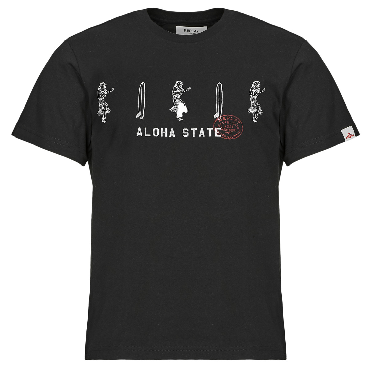 Replay - T SHIRT - Black
