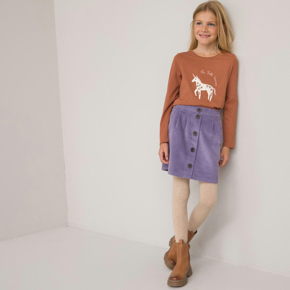 Lot de 3 T-shirts manches longues imprimés licorne