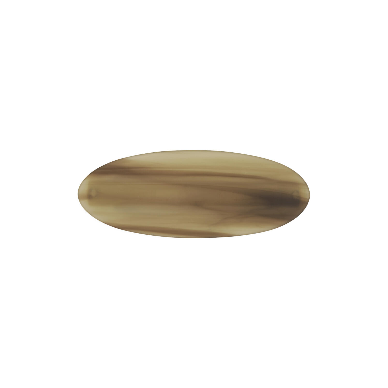 Oval Bone Clip, green