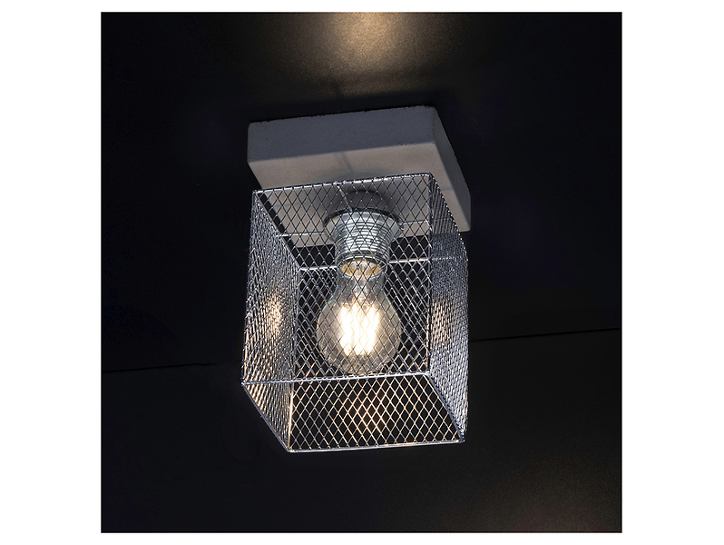 Lampa sufitowa Gittan betonowa szara
