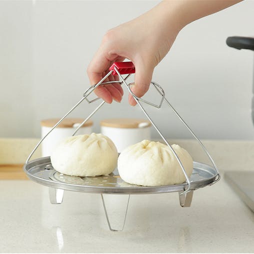 SOGA 2X Stainless Steel Steamer Insert Stock Pot Steaming Rack 43cm