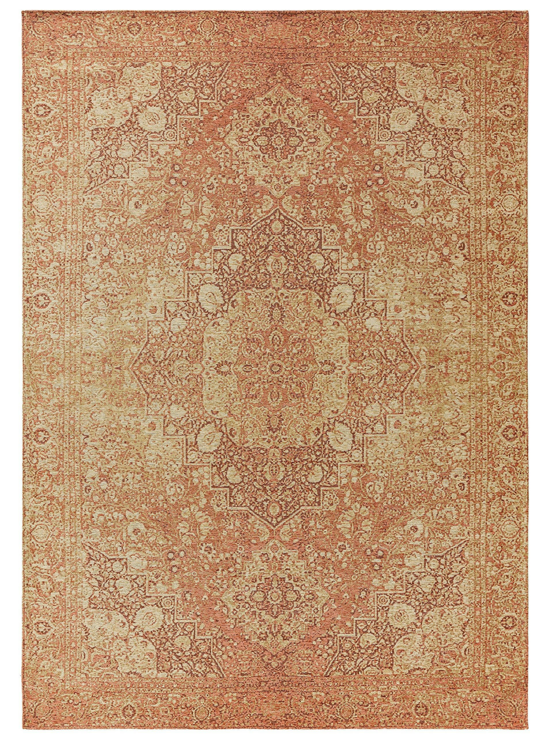 FRENCIE - Tapis tissé à plat rose 120x180
