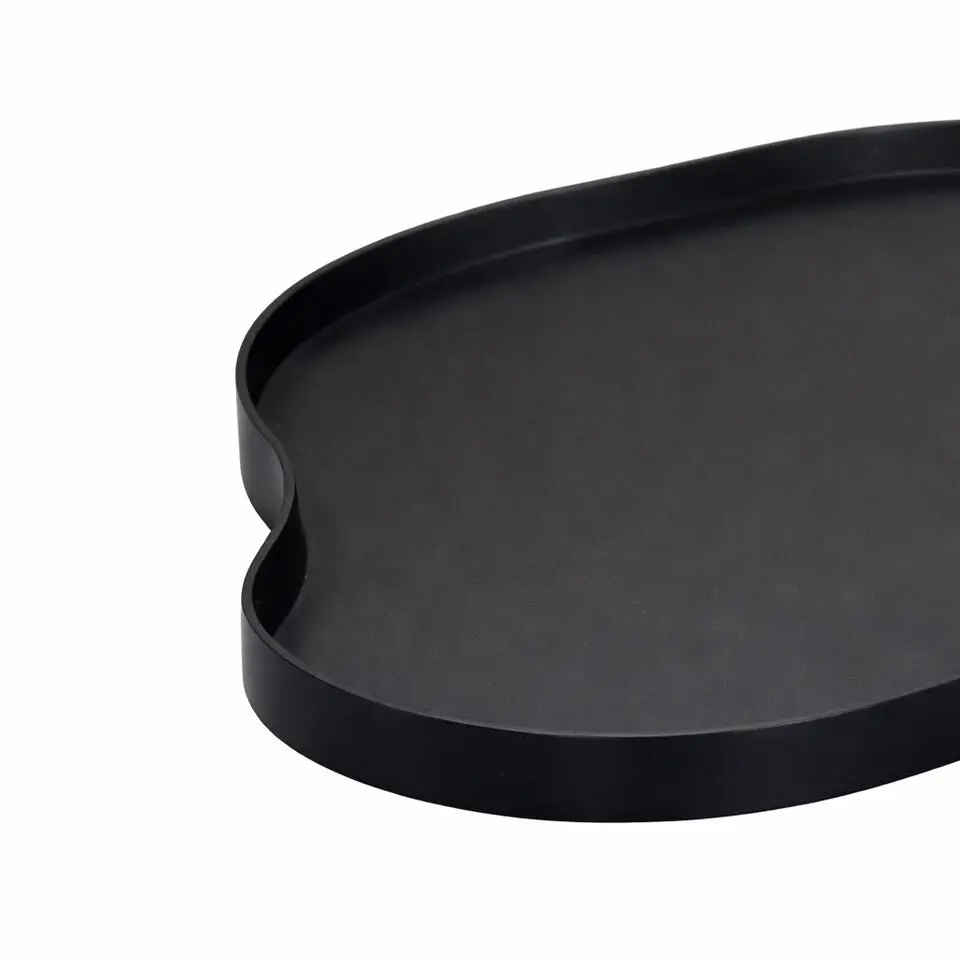 LOFT42 Serva Organisch Metalen Dienblad �?Zwart �?&Oslash;60 cm