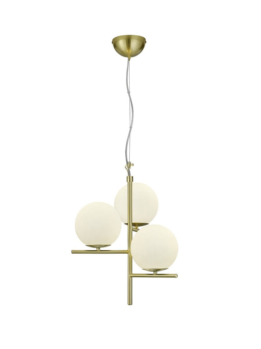 Lampa wisząca złota PURE 3xE14x28W wym: 150x40x40 cm Trio