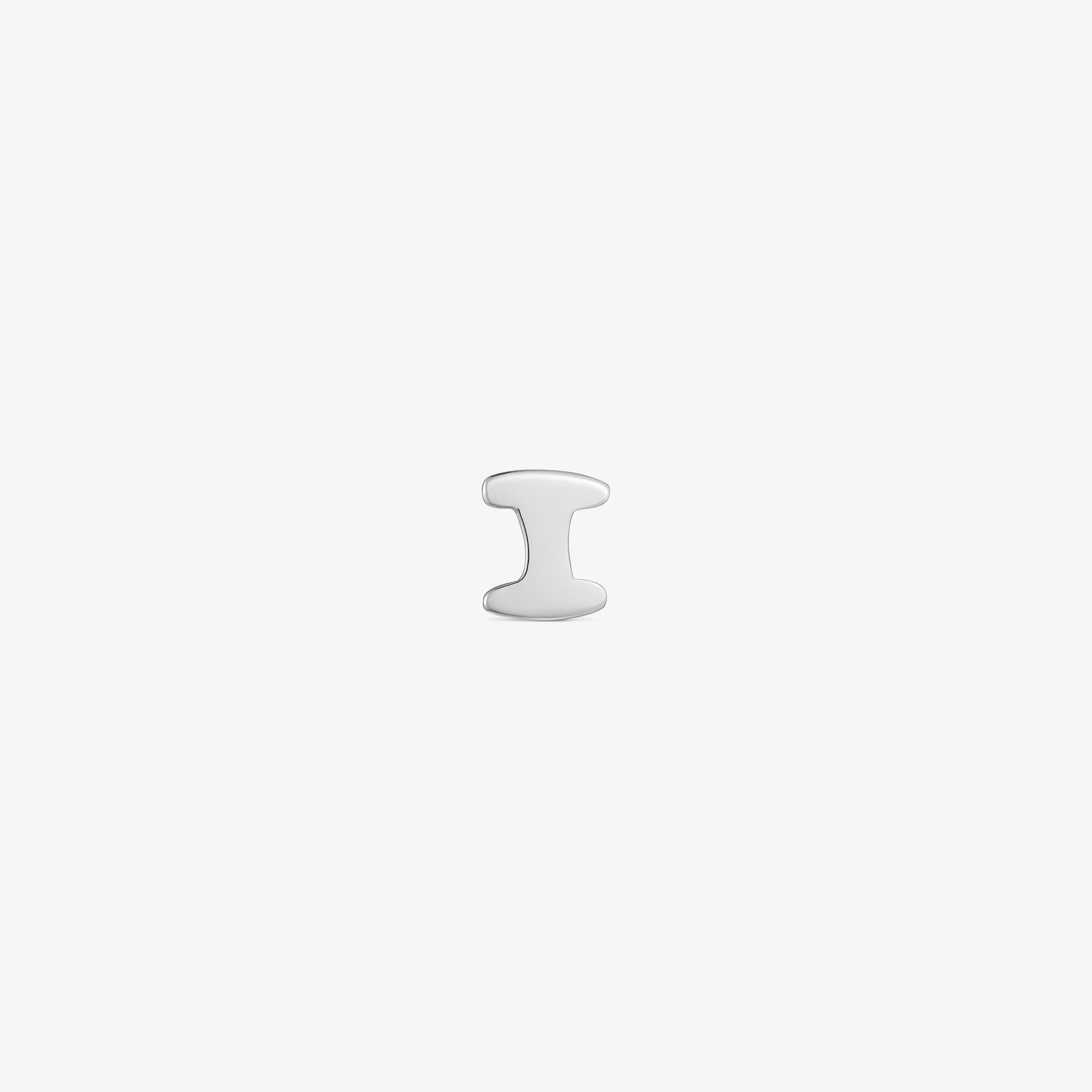Charm TOUS Mesh Tube de plata letra I 7 mm
