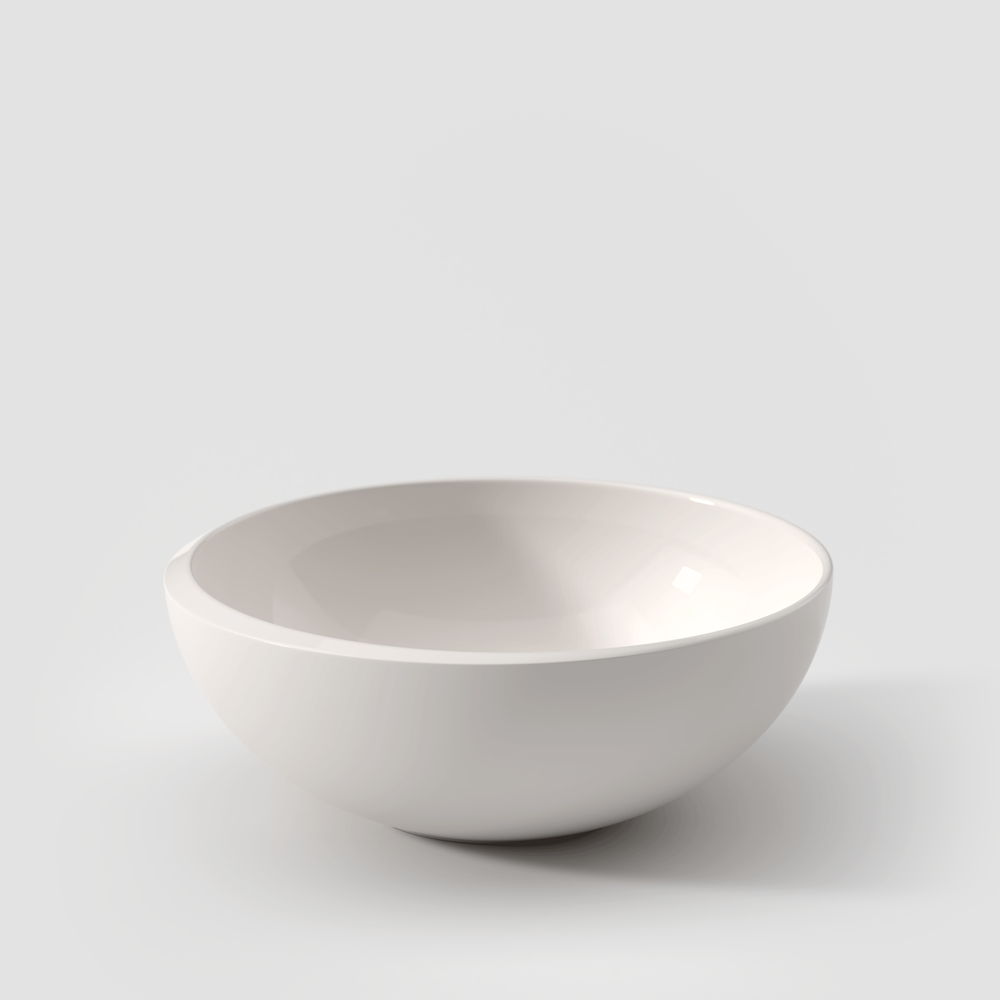 NewMoon Cereal bowl - White, 17 oz, Premium Porcelain