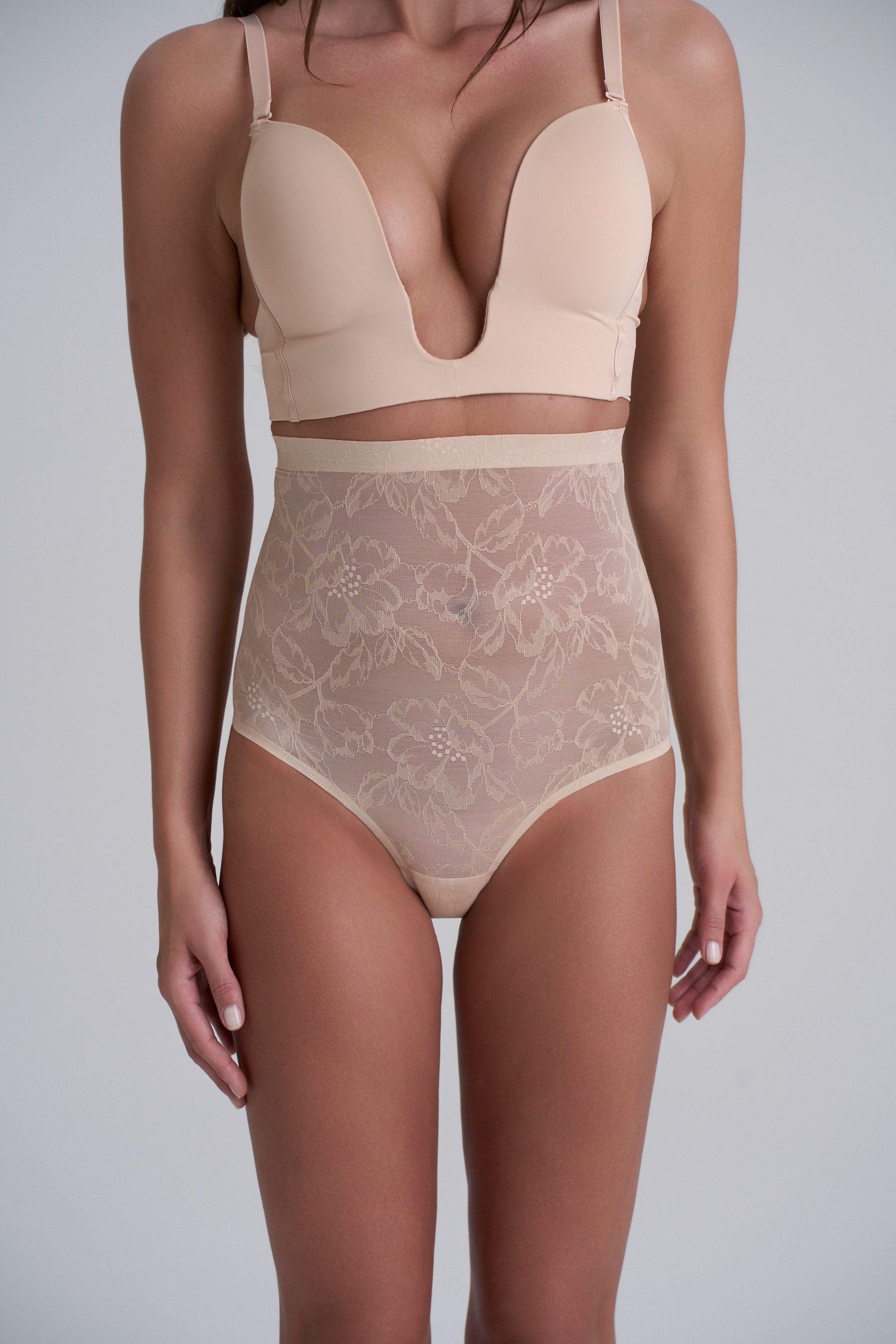 KarenMillen Lace High Waist Shaping Brief