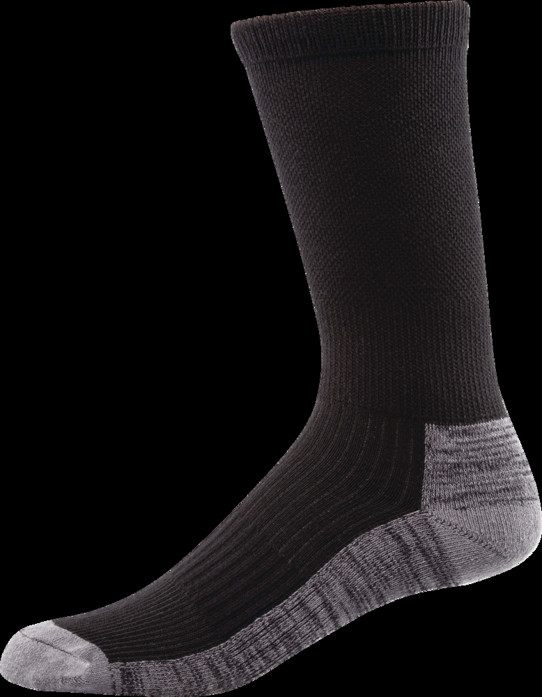 Outbound Men's Hiking Socks, Black/Grey