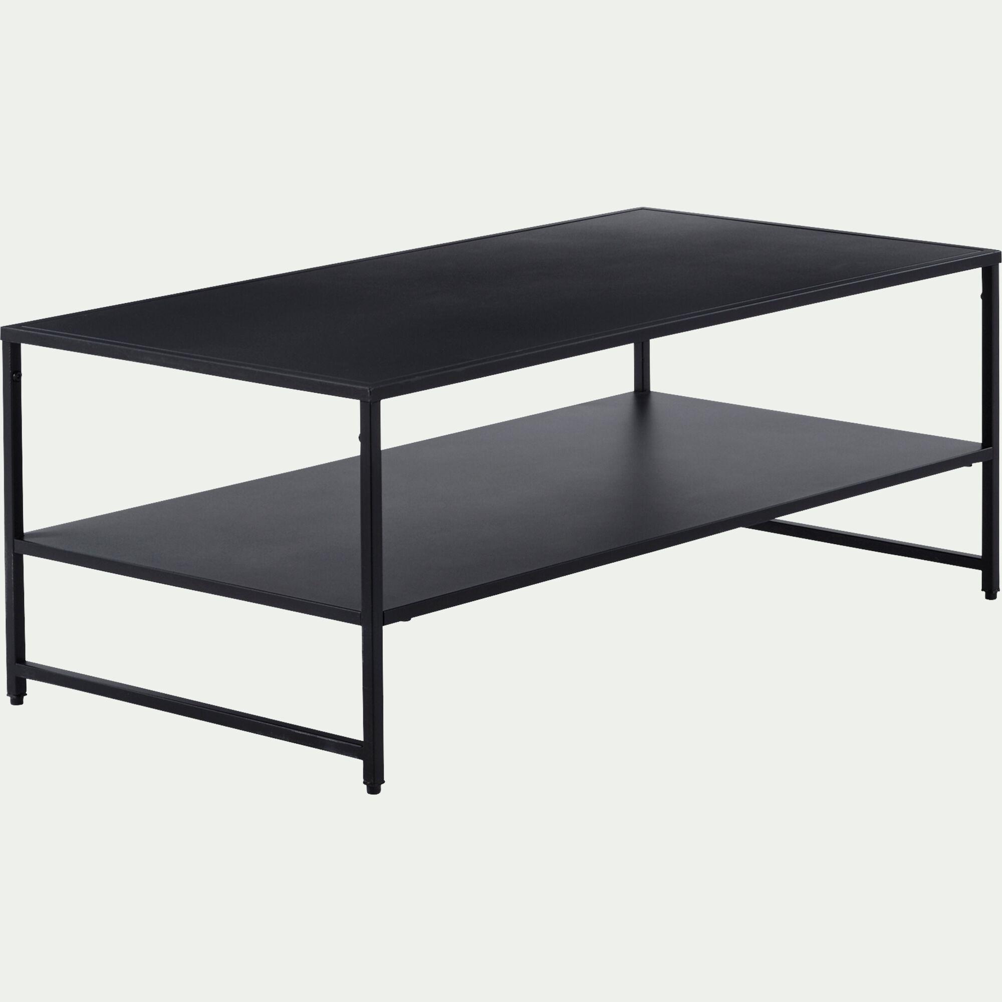 LEVANTE - Table basse rectangulaire en acier - noir