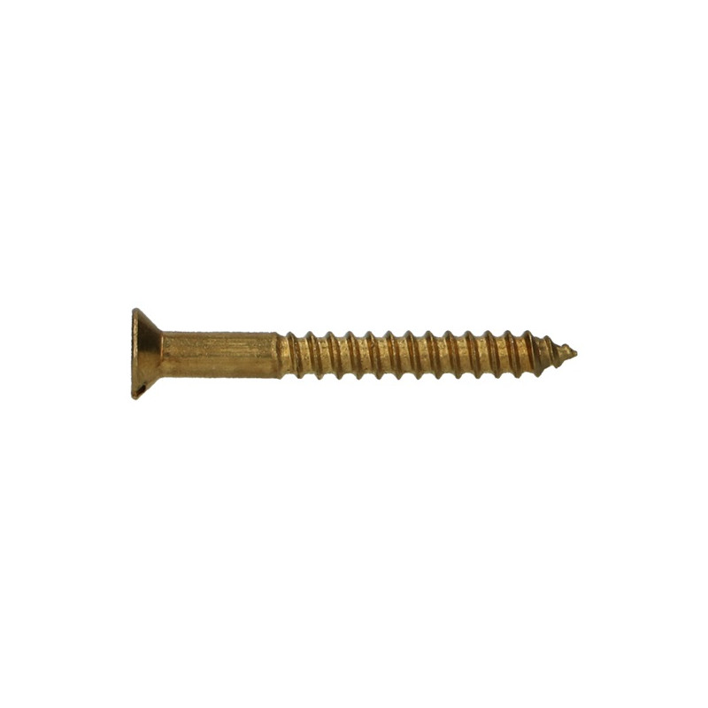 Vis à bois à tête fraisée en laiton 3,5 x 20 mm 14 pièces