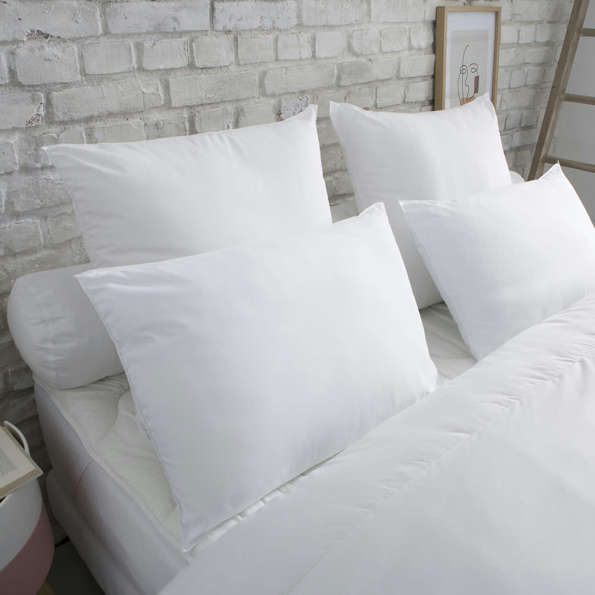 - Oreiller Respirant Moelleux 60x60 cm - DUNLOPILLO