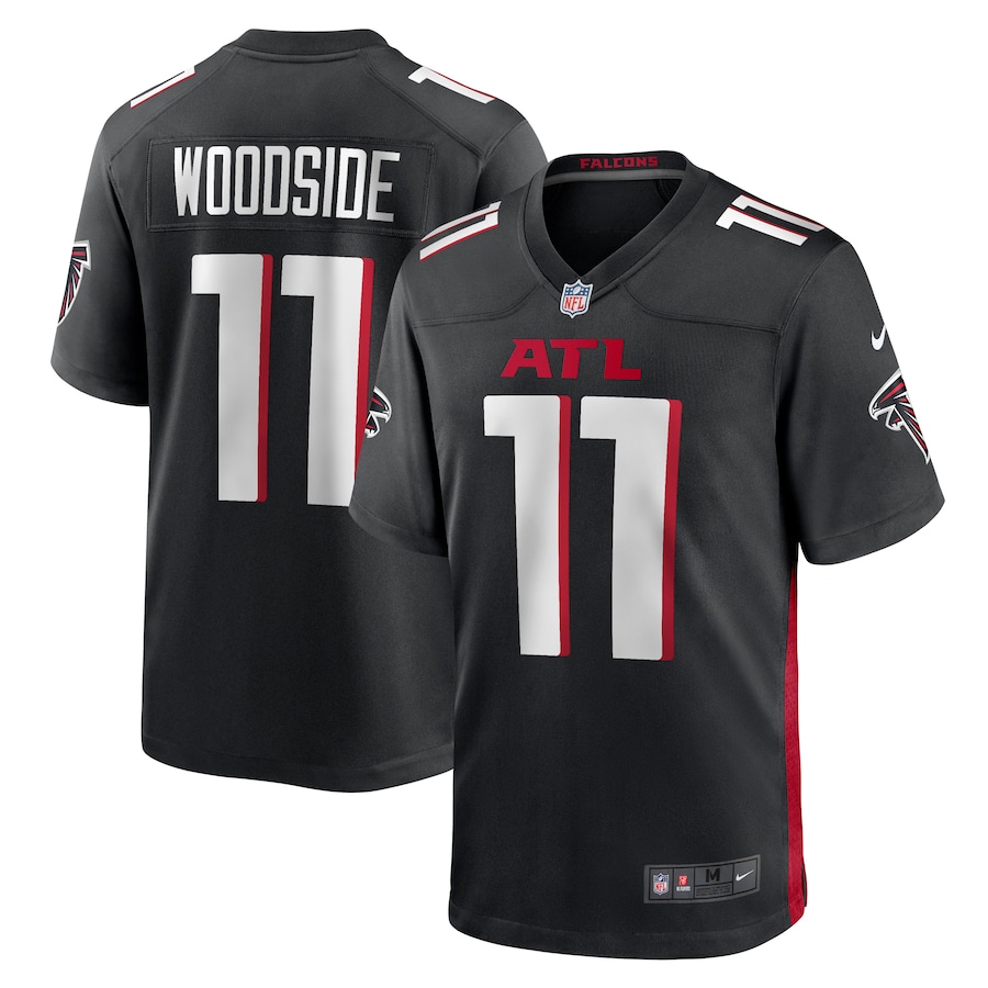 Logan Woodside Atlanta Falcons Nike Team Game Jersey -  Black