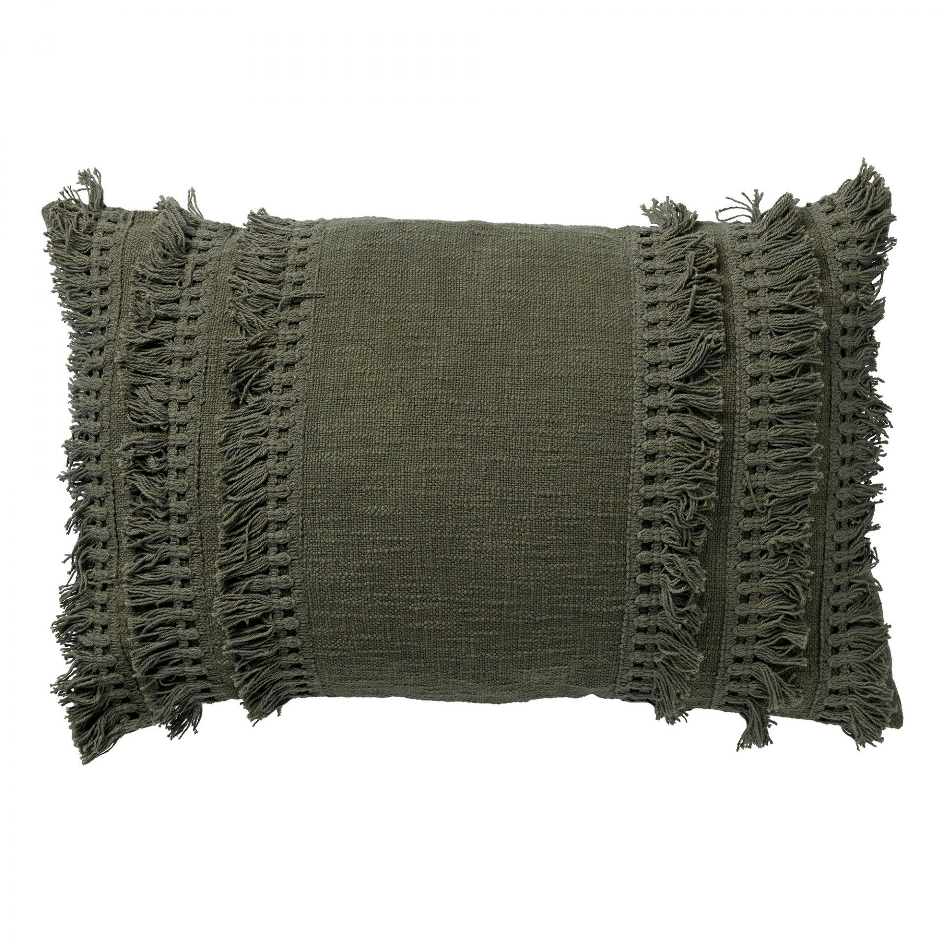 FARA - Coussin - vert en coton 40x60 cm uni