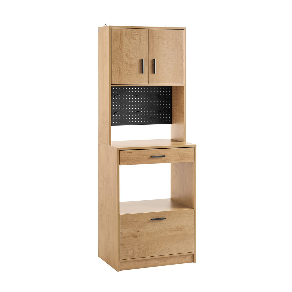 SoBuy Niski kredens z dwiema szufladami 60x40x170cm Nowoczesny FSB98-N